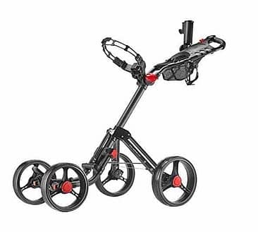 CaddyTek-Superlite-Explorer-4-Wheel-Golf-Push-Cart-Dark-Grey-by-CaddyTek