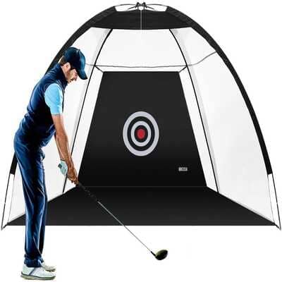 MIKODA Golf Practice Net Golf nets for Backyard Driving Golf Cutting Net Golf Net for Indoor Driving Range Swing and Cue