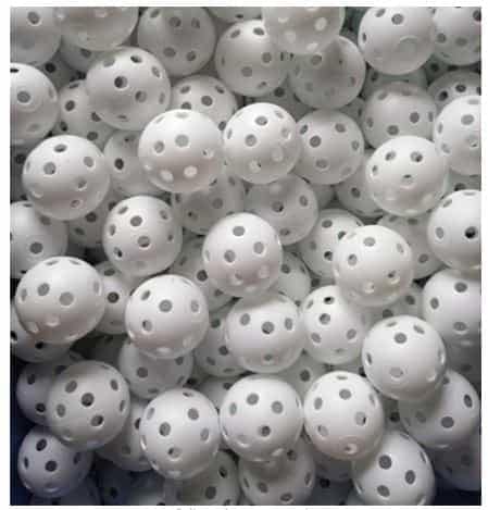 50 White Plastic Golf Training Balls